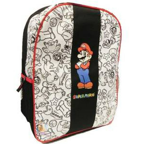 Mario Mushroom Toad Logo 13L Drawstring Tote Backpack Rucksack Bag
